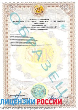 Образец сертификата соответствия (приложение) Волжский Сертификат ISO 14001